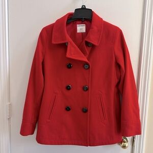 Red Old Navy Peacoat